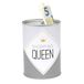 Dekohelden24 155546 Metalen spaarpot - Conservendoos Design - Dessin: ShoppingQueen Ø8,6cmxH12cm