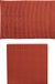 MSV Douche anti-slip mat en droogloop mat - Sevilla badkamer set - rubber/microvezel - tarracotta