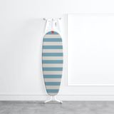 Rayen | Universele strijkplankhoes | EasyClip Aanpassing Strijkhoes | 4-laags: 100% katoen met titanium | Schuimrubberen vulling | Anti-druppel | Afmeting: 130 x 47 cm | Blauwdruk