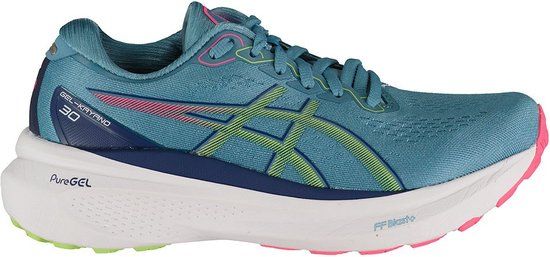 ASICS Gel-Kayano 30 Hardloopschoenen Dames - Gris Blue / Lime Green - Maat 37.5