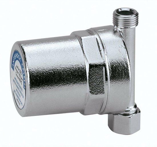 Caleffi Waterslagdemper 3/8" IG x 3/8" AG - Chroom