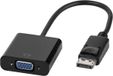 Vivanco VVADAPTDPVGA adaptateur vidéo 0,15 m DisplayPort VGA (D-Sub) Noir