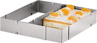 Axentia Kookframe, roestvrij staal, zilver, (b x h x d): ca. 23,5-44 x 5 x 20-37 cm, traploos verstelbaar