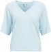 Object Objthess 2/4 Lo V-neck Knit Top Noo 23045806 Winter Sky/melange Dames Maat - XL