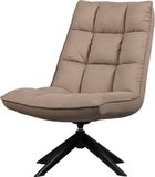 WOOOD Jouke Draaifauteuil - Polyester - Zand