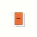 RHODIA 14200C - Geniet Notitieblok N°14 Oranje - Kleine Ruitjes - 11 x 17 cm - 80 Afscheurbare Vellen - Clairefontaine Wit Papier 80 g/m² - Omslag in Soepel Gecoat Karton
