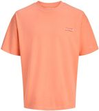 JACK&JONES JCOETERNA SCRIPT BACK PRINT TEE SS JNR Jongens T-shirt Katoen Ronde hals Maat 140 Oranje