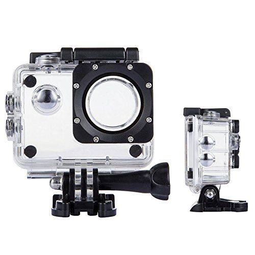 TEKCAM Professionele Actie Camera Waterdichte Case Beschermende Behuizing Compatibel met AKASO/Crosstour/Dragon Touch/Apexcam/VEMONT/LeadEdge/GOOKAM Waterdichte Actie Camera