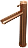 Brauer Copper Edition Verhoogde Opbouw Wastafelmengkraan Model B Koper Geborsteld PVD
