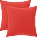 vidaXL - Kussensloop - 2 stuks - HEERLEN - Rood - 40 x 40 cm - Polyester