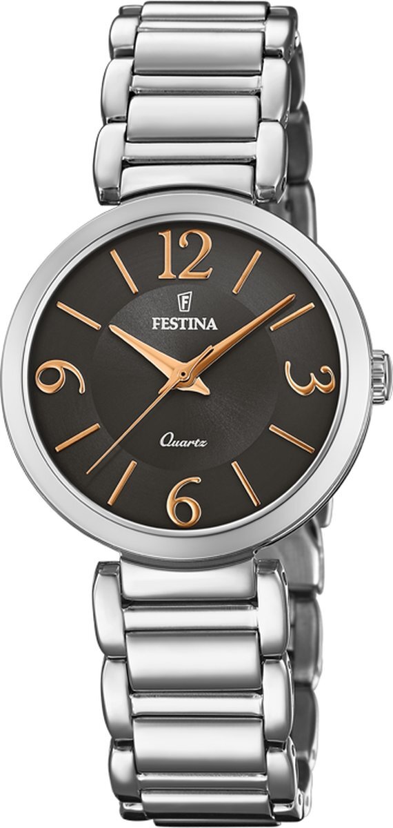 Festina F20212/2 Dames - Horloge - Staal - Zilverkleurig - 30,5mm