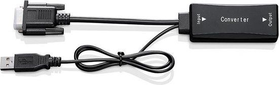 Wacom VGA to HDMI adapter DTK1651 HDMI Type A (Standaard) VGA (D-Sub) Zwart
