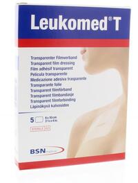 Leukomed T 8 x 10 cm transparant filmverband 5 stuks