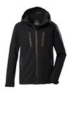 killtec KOW 79 MN SFTSHLL JCKT heren Softshell jack met afritsbare capuchon