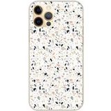 1001 coques Apple iPhone 12 Pro Terrazzo color bedrukt siliconen hoesje