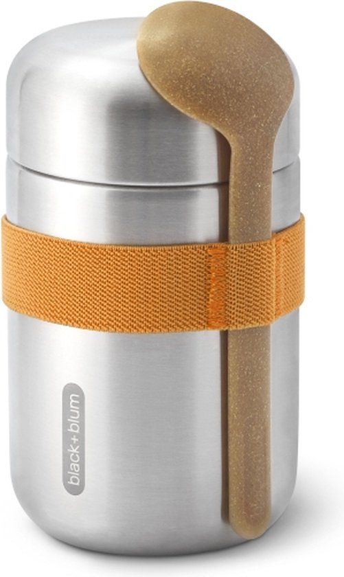 Black+Blum RVS Thermos Voedselcontainer - 400ml - Oranje