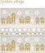Paper Design Golden Village lunch servetten 33x33cm - 20 stuks