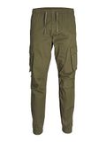 JACK & JONES Kane Noah Cuffed Cargo Loose Fit Heren Cargo Broek Groen XL