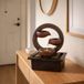 ZEN'LIGHT Zen Terai Relax fontaine d'intérieur marron avec éclairage LED