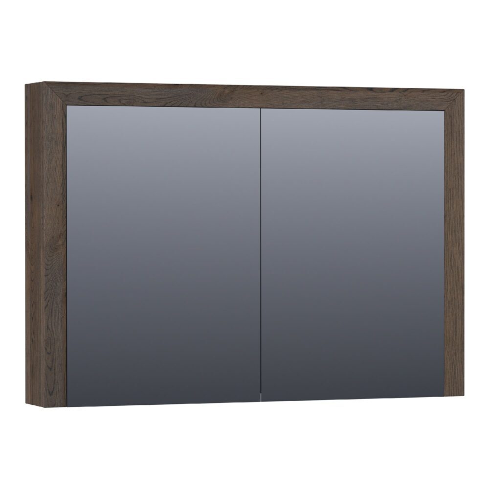 Tapo Massief Eiken spiegelkast 100 black oak