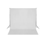 vidaXL Achtergrondsysteem 600x300 cm wit
