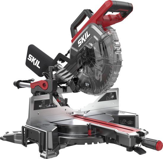 SKIL Afkortzaag 2000W - Verstekzaag - 300mm x 90mm - LEDmodule - Dubbel Versteksysteem - Extra 254mm Zaagblad - Met Zaagblad & Werkstukklem