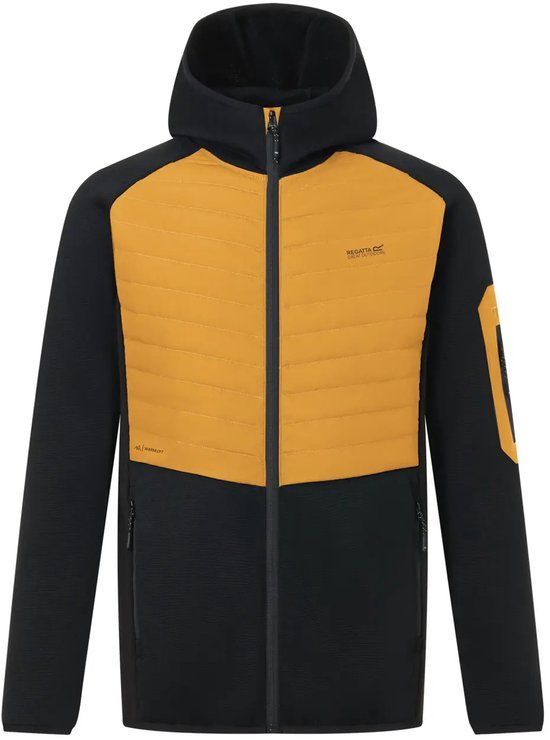 Regatta Hybride jas Newhil Mannen S wood brown/black Polyester/Gerecycled polyester/Elastaan