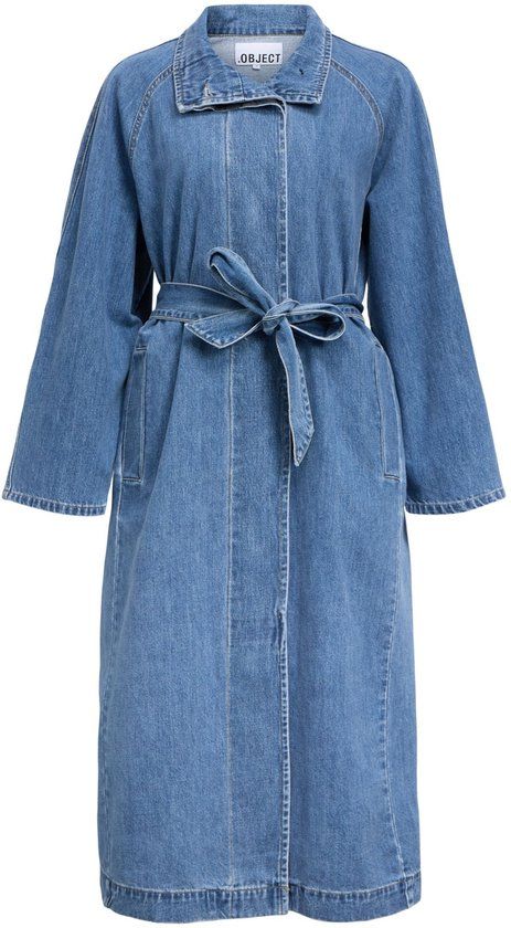 Object Trenchcoat Denim Medium Blue Denim