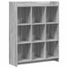 vidaXL Boekenkast Grijs Sonoma 87,5 x 30 x 111 cm Bewerkt hout