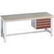 BOTT Werkbank met frame Cubio mpx - 3 lade - 2 m