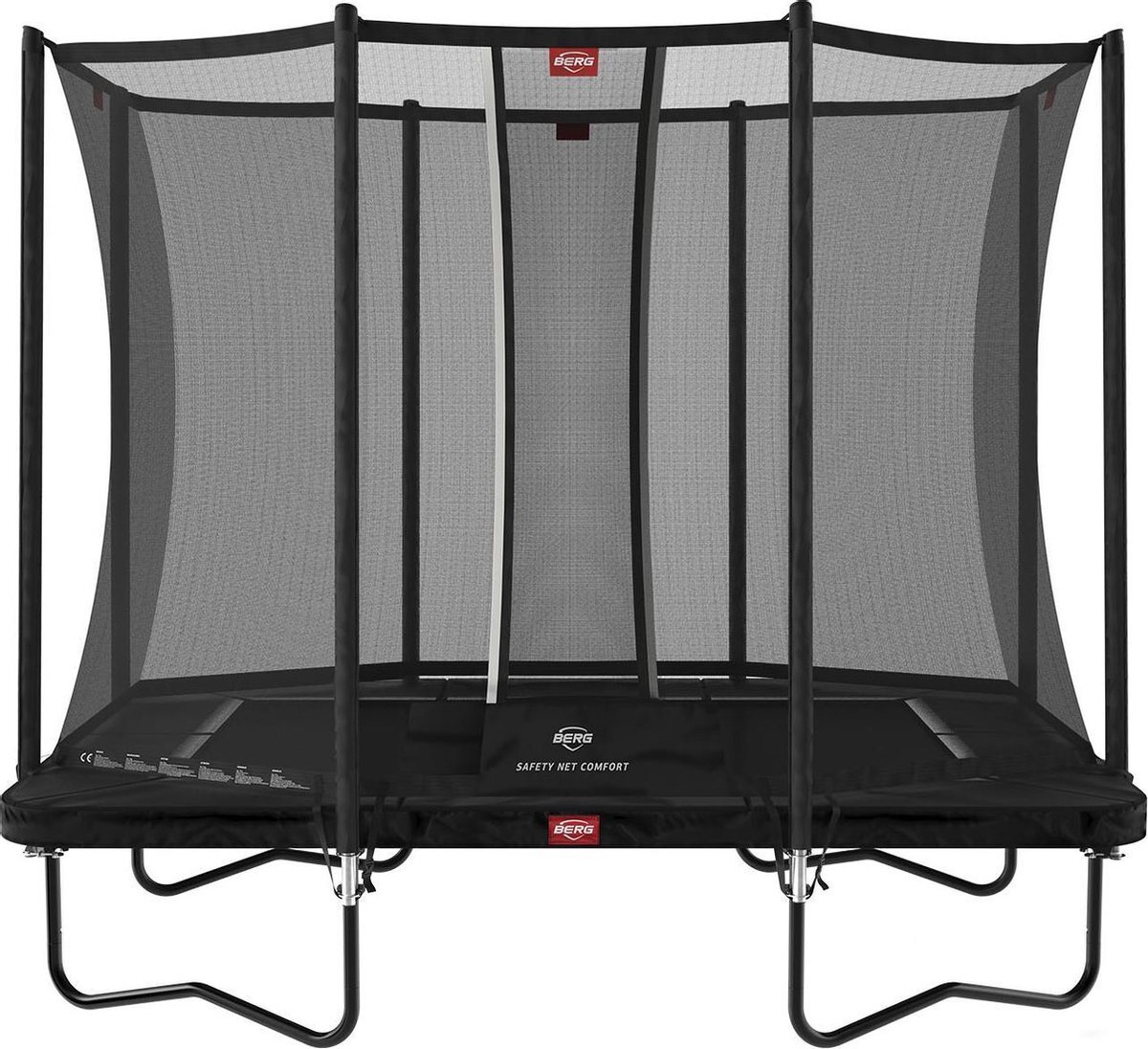 Berg Ultim Favorit trampoline Regular 280 cm zwart + Safety Net Comfort