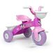 Injusa - Driewieler Baby Trico Max Minnie Mouse Roze met Mandje voor en Opbergbak Achter