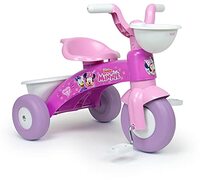 Injusa - Driewieler Baby Trico Max Minnie Mouse Roze met Mandje voor en Opbergbak Achter Aanbevolen voor Jongens en Meisjes van 1 tot 3 Jaar Oud