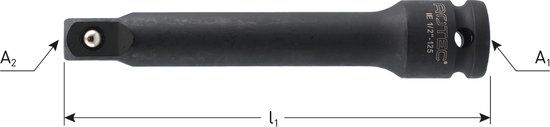 Rotec Verlengstuk 1/2'' L=250 mm
