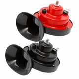 VHV Train claxon - 300dB super luide toeter luchthoorn - 12V regengeluid elektrische slakkenhoorn voor auto motorfiets fiets - Topkwaliteit producten Luchthoorn - Rouge et Noir