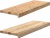 vidaXL - Vensterbanken - 2 st - onbehandeld - 70x25x2 cm - massief eikenhout