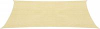 vidaXL - Zonnescherm - HDPE - Vierkant - 2x2m - Beige