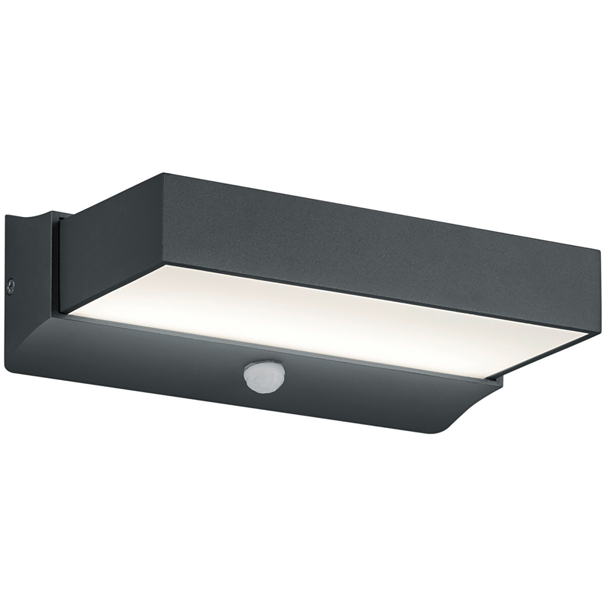 BES LED LED Tuinverlichting - Tuinlamp - Trion Cuary - Wand - Bewegingssensor - 11W - Mat Zwart - Aluminium