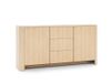 Vicenza Dressoir, chêne, 103 x 39 x 132 cm, meuble moderne avec bords arrondis