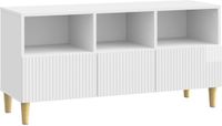 vidaXL TV-kast 102 x 34,5 x 50 cm Hoogglans Wit Bewerkt hout