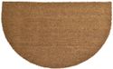 Luance Paillasson - demi-rond - coco - naturel - 45 x 75 cm - pour intérieur/extérieur - tapis de propreté