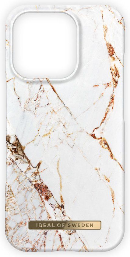 iDeal of Sweden Fashion Backcover geschikt voor Apple iPhone 16 Pro - Carrara Gold