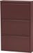 WOOOD Sabine 3-vaks Schoenenkast - Metaal - Bordeauxrood - 103x66x16
