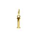 Lucardi Dames 14 karaat gouden letter hanger alfabet - Hanger - Goud