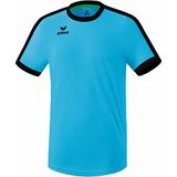 Erima Retro Star Shirt Korte Mouw Kinderen - Zwart / Curaçao | Maat: 116
