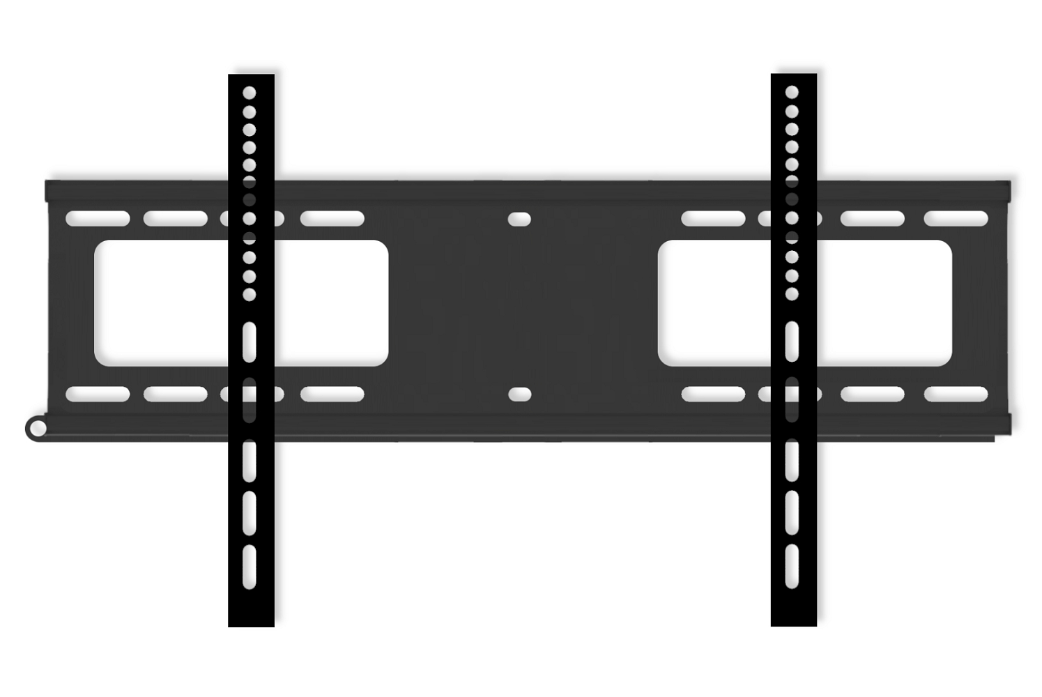 Cavus WMF006 Tv Muurbeugel Ultra Slim XL - Vaste Ophangbeugel voor 43 - 100 Inch Tv t/m 80 Kg - Heavy Duty