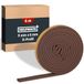 HELPMATE D-profiel afdichtstrip 9 x 6 mm – 6 m – Bruine, zelfklevende raam- en deurafdichting