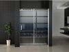 Wiesbaden Nisdeur Schuifdeur 160x200cm Antikalk Helder Glas Chroom Profiel 8mm Veiligheidsglas Easy Clean