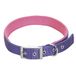 CHAPUIS SELLERIE SLA274 hondenhalsband - comfortabele nylon riem paars - breedte 25 mm - lengte 55 cm - maat L