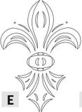 CMT E-Deur Fleur-de-Lys - Moulures - 1 Pièce(s)